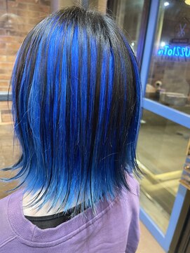 バジオットエイチ(BUZZIoT h) 【エフェクトブリーチ】アンブレラカラー×ブルー