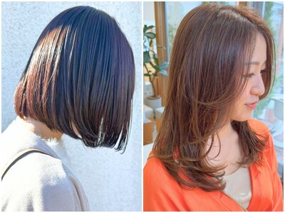 超高濃度水素カラー&TOKIOトリートメントで髪質改善して艶髪に♪
