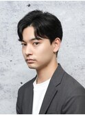 メンズナチュラルセンターパート