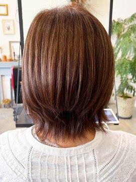 レポヘアー(Repos hair) 20代30代40代髪質改善カラーミルフィーユ透明感ブラウンベージュ