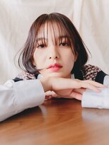 デビュー 沖縄泡瀬店(Debut)&nbsp;デザインカラー/レイヤーカット/ウェットヘア/オリーブベージュ