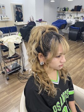 グロス 心斎橋(GLOSS) 【GLOSS心斎橋】ハーフアップ