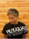 金メッシュ！刈り上げツーブロック爽やかスポーツマンかっこいい