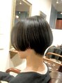 ヘアー グリーン(hair green) 人気のグラボブ!黒髪ストレートが更に際立つハンサムショート