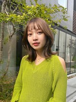 ラボヌールヘアーノーブル 新越谷店(La Bonheur hair noble) 切りっぱなしボブエアリーロング美髪ピンクブラウン