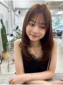 レイヤーカット/マロンベージュ/小顔カット/髪質改善/シャギー3