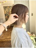 切りっぱなし/ミニボブ/インナーカラー☆