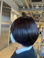 オーガニック リブ 川越(organic+live)&nbsp;プラムベリー丸みショートボブ