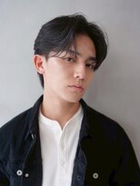 ニコ トウキョウ ロジック(nico TOKYO Logic)&nbsp;メンズセンターパートウルフセンターパートニュアンスパーマ襟足