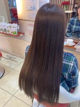 美容室 ルーフトップ(Roof top) 髪質改善白髪ぼかしハイライトカラー前髪カットベージュカラー