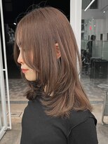 ニトバイアンキシム(nit by ahnkism)&nbsp;【レイヤーカット】韓国ヘア顔まわりカットロングレイヤー堀江