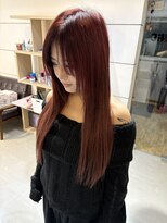 ヘアーメイクチック(HAIR MAKE CHiC) シールエクステ ワインレッド 鹿児島美容室