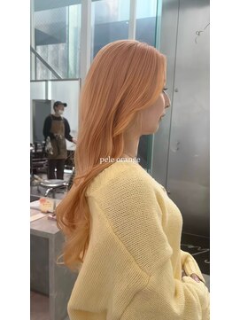 シェリ ヘアデザイン(CHERIE hair design) ペールオレンジ［ハイトーンカラー/ブリーチ/トリプルカラー］