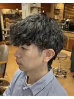 マッシュ アドベ 八戸ノ里(MASHU ADOBE) メンズウルフパーマ