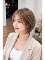 ランソ(RUNSO) 大人可愛い丸みショートボブ