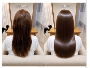 ヘアーメイク リライ(hair make rely)の写真/【RELY式】髪質改善ストレートで硬くならず自然なツヤ髪へ♪毎朝のアイロン・広がりから卒業★
