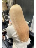 ケアブリーチハイトーンブロンド抜きっぱなし