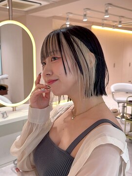 サンド ミュウ 横浜店(sand mieu) 切りっぱなし韓国風ボブ