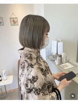 メルク(merc)&nbsp;レイヤー ボブ ショート インナーカラー 韓国