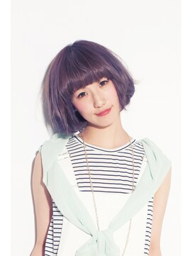 ヘアークリップ キューズ(HAIR CLIP Q's) ボブ×バイオレット