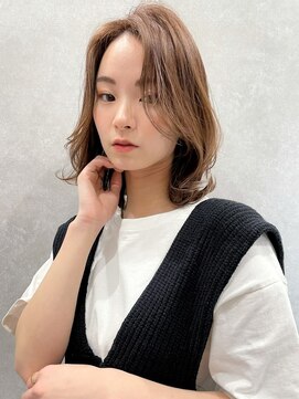 ケーツー エム 京都ラクエ(k-two emu) ふわっとひし形ヘア_ニュアンス前髪__四条烏丸御池