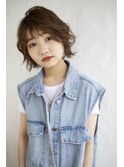 骨格補正◎ベージュブラウン ショートボブ【大和】