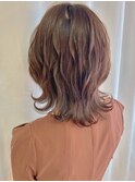 ダウンヘアセット　巻きおろし　カジュアルヘア　お出かけヘア