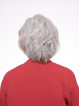 えがお美容室 【えがお美容室】分け目が気になる方に◎ボブパーマスタイル