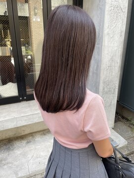コフィー バイ メルト 吉祥寺(cofy by melt) 【松本咲花】秋カラーラベンダーブラウン/ブリーチなしカラー