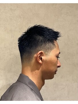 ヨシザワインク プレミアム 横浜 桜木町店(YOSHIZAWA Inc. PREMIUM) ツーブロ黒髪刈り上げワイルドアップバング