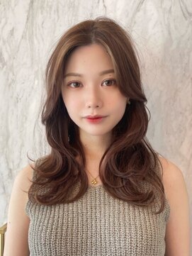 プアメリア 名古屋(Puamelia) トリートメント ブリーチなしダブルカラー 前髪縮毛矯正