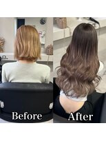 ファボ(Fav)&nbsp;《カラー＋シールエクステ》greige　brown