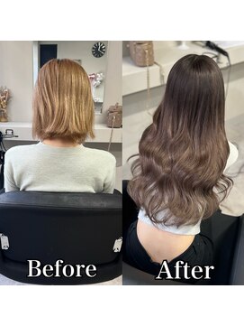 ファボ(Fav) 《カラー＋シールエクステ》greige　brown