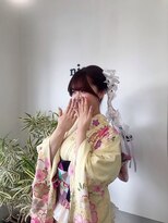 ヘアーコレクトニコ(hair collect nico)&nbsp;【富山市/nico】成人式ヘアアレンジ/リボンヘア/ツインテール