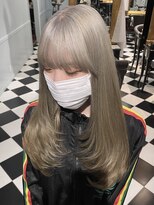 ヘアスタジオ アルス 御池店(hair Studio A.R.S) ザクザクレイヤーハイトーンミルクティー10代20代kawaiiカラー