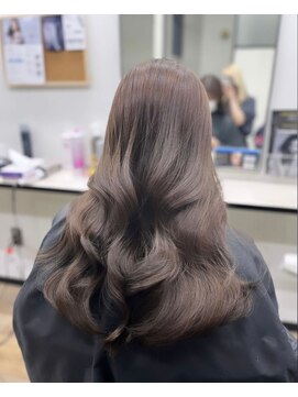 プアメリア 名古屋(Puamelia) フォギーベージュ/ブリーチなしダブルカラー/名古屋