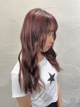 アジールヘア 北千住駅西口店(agir hair) 今どきボルドーカラーイルミナカラー北千住