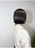 切りっぱなしボブ