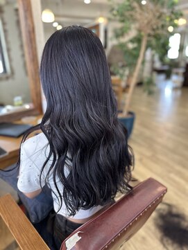 ヘア カンパニー トワ 千葉店(TOWA) ブリーチあり！ダークバイオレット！