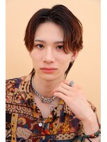 メンズ ルシードスタイル アウラ 松戸市五香(LUCIDO STYLE Aura)&nbsp;センターパート【五香#メンズカット#＜理容室＞#ブリーチ#眉毛】