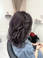 クラン 梅田店(clan)&nbsp;編みおろしリボン/梅田ヘアセット