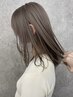 【学割U24】カット+フルカラー¥9900#ヘアカラー#ミルクティーベージュカラー