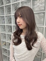 サンク 原宿 表参道(cinq)&nbsp;ピンクベージュワンホンヘアレイヤー切りっぱなしボブ