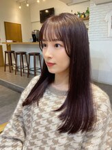 ビール 西新店(BEER) 【ジュリ】縮毛矯正/カシスピンク