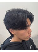 ツイストスパイラルパーマツイストパーマメンズマッシュパーマ