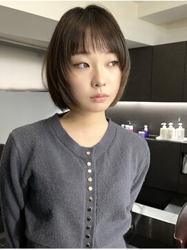 ヴェイン 渋谷(vain) 渋谷顔周りレイヤーボブレイヤーカット/ベージュカラー