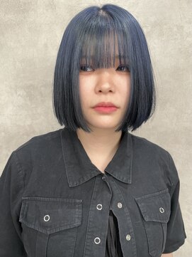 ルノン(LUNON) 暗めカラーグランマッシュデザインカラーフェイスフレーミング