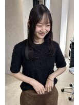 ソワンドゥブレスシエン 堀江店(soin de brace CIEN)&nbsp;韓国前髪顔周りロング×レイヤーグレージュ[堀江/髪質改善]