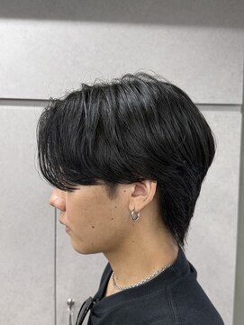 ニコ トウキョウ ロジック(nico TOKYO Logic) メンズセンターパートニュアンスパーマアップバング