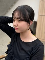 ミリ(mm)&nbsp;10代20代30代毛流れ盛れる顔まわりカット髪質改善透明感仙台韓国